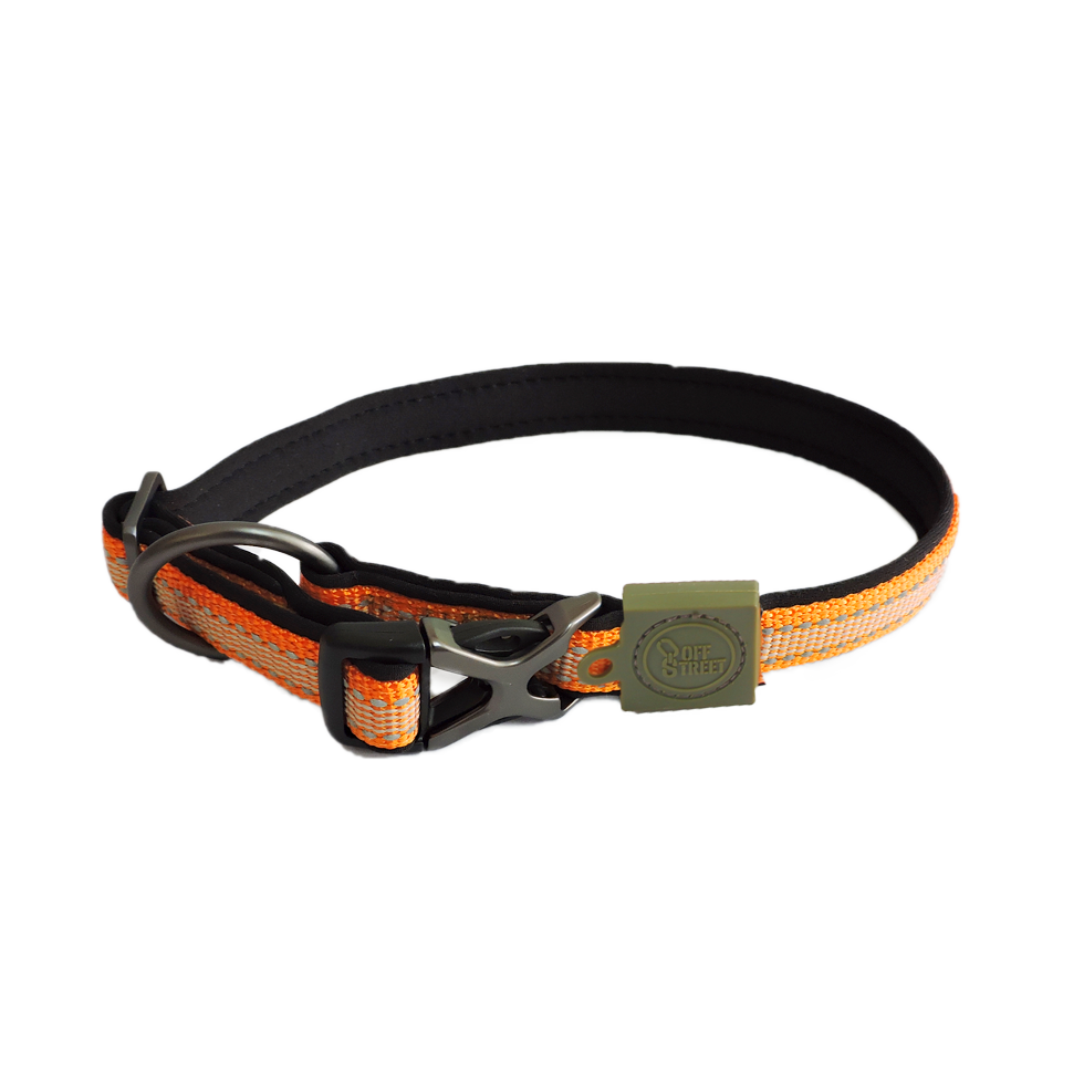 AFP Off Street Dog Collar Mandarijn M - Zachte en comfortabele halsband - afbeelding 2