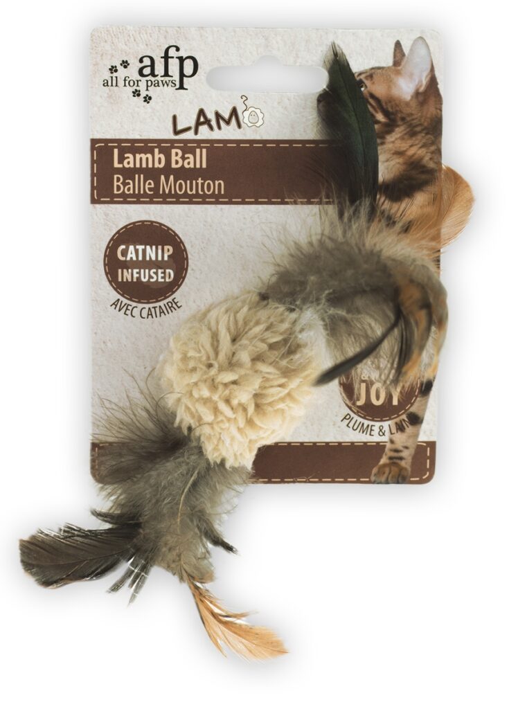 AFP Lambswool - Lamb Ball speelgoed voor katten - afbeelding 2