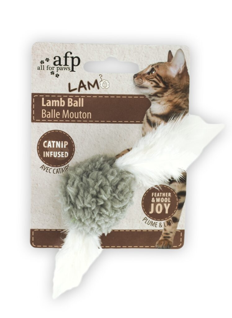 AFP Lambswool - Lamb Ball speelgoed voor katten - afbeelding 4