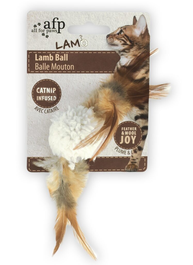 AFP Lambswool - Lamb Ball speelgoed voor katten - afbeelding 3