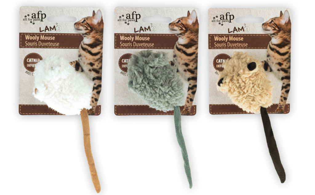 AFP Lambswool - Wooly Mouse Speelgoed voor Katten