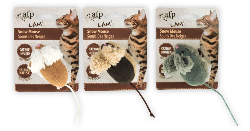 AFP Lambswool - Snow Mouse Speelgoed voor Katten