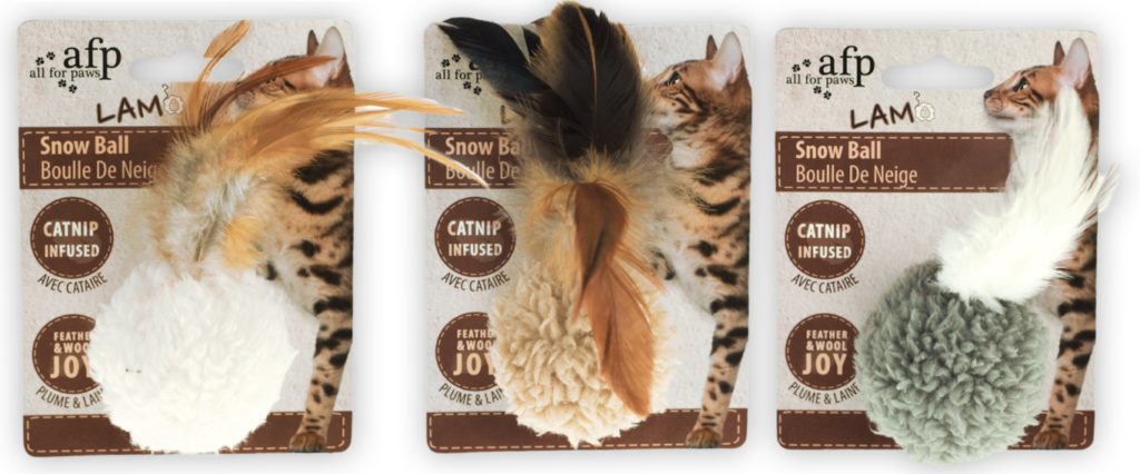 AFP Lambswool - Snow Ball - Speelgoed voor Katten