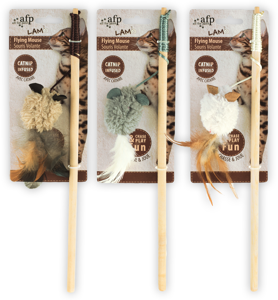AFP Lambswool - Flying Mouse Speelgoed voor Katten