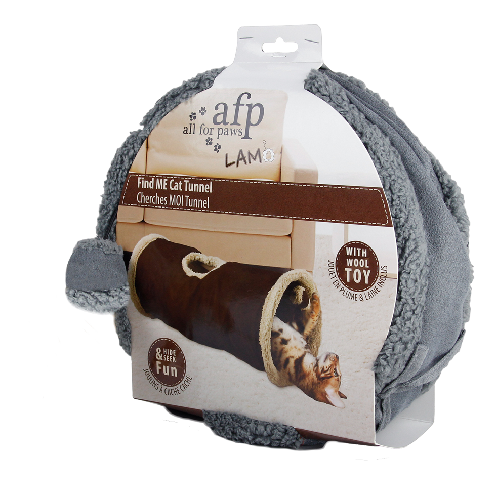 AFP Lambswool - Find Me Cat Tunnel 62 x 26 cm - afbeelding 1