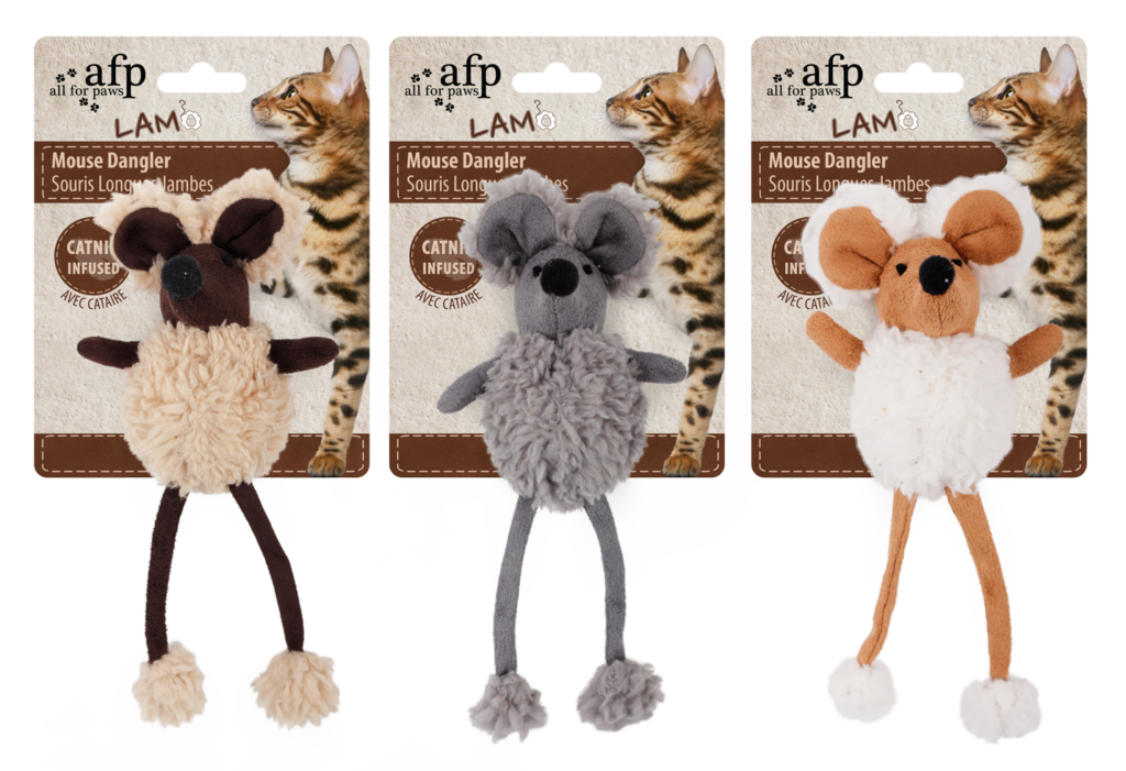 AFP Lambswool - Mouse Dangler 16 cm speelgoed voor katten - afbeelding 1