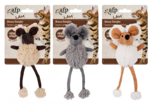 AFP Lambswool - Mouse Dangler 16 cm speelgoed voor katten