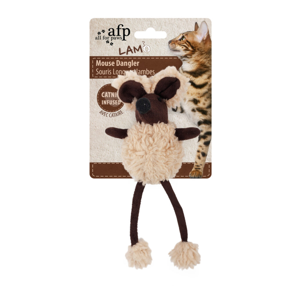 AFP Lambswool - Mouse Dangler 16 cm speelgoed voor katten - afbeelding 5