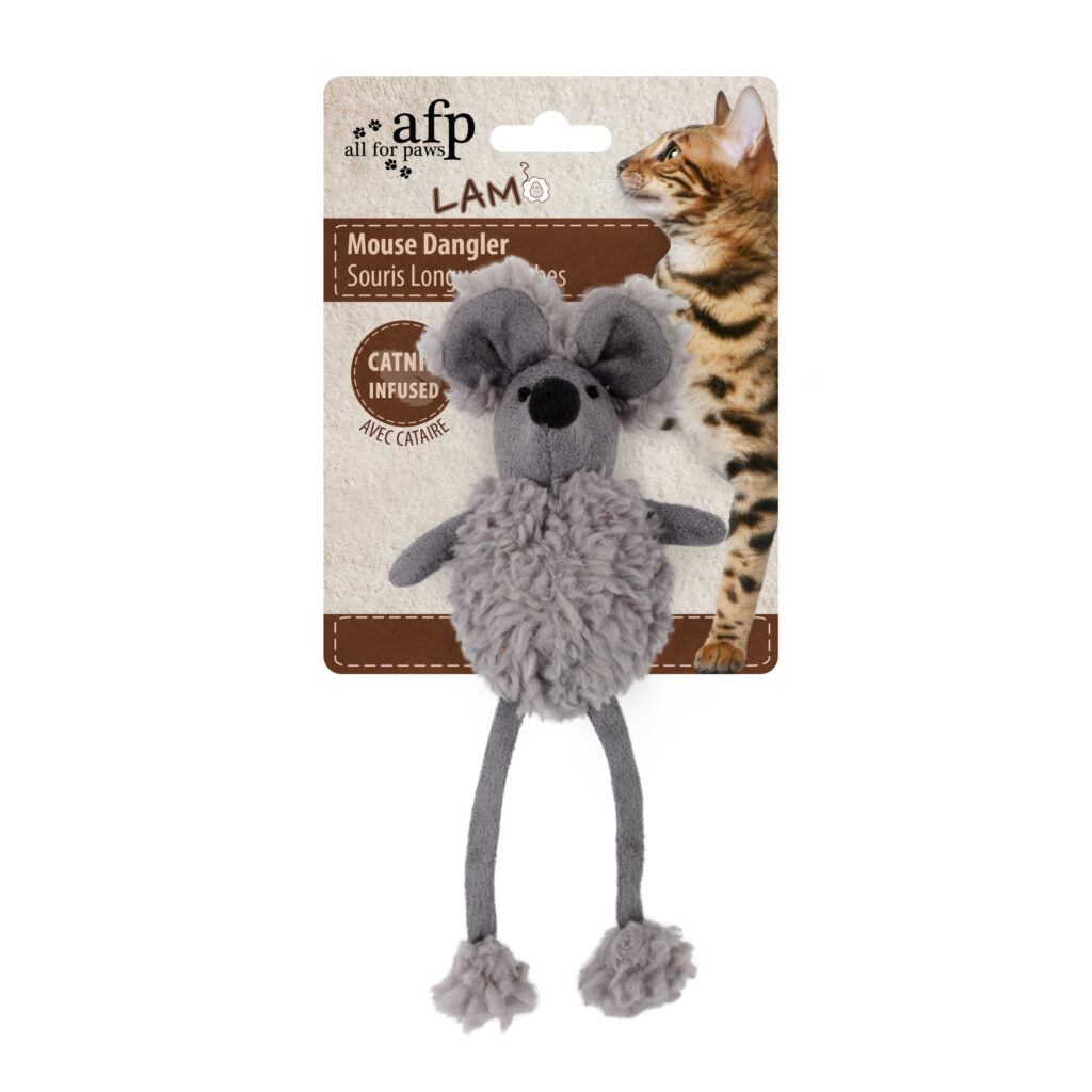AFP Lambswool - Mouse Dangler 16 cm speelgoed voor katten - afbeelding 2