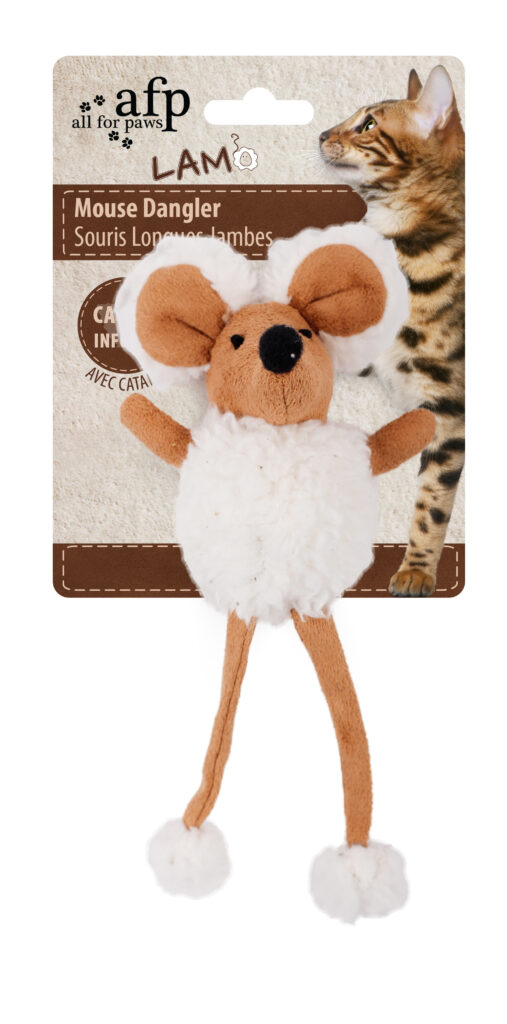 AFP Lambswool - Mouse Dangler 16 cm speelgoed voor katten - afbeelding 4