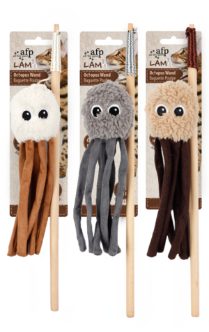AFP Lambswool - Octopus Wand Speelgoed voor Katten