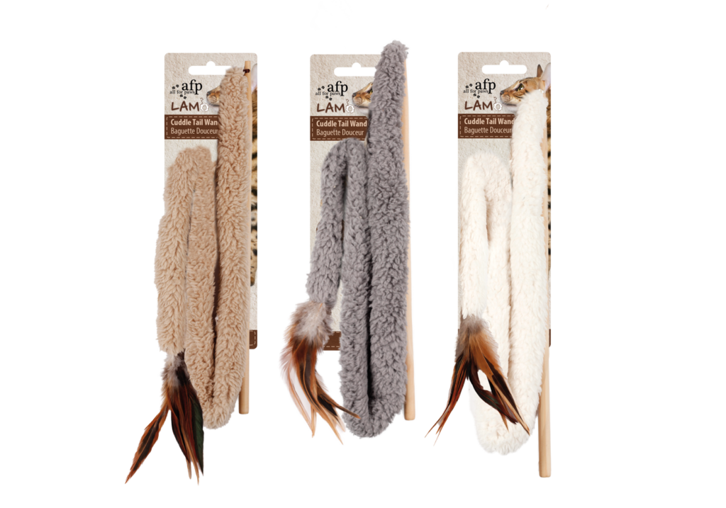 AFP Lambswool - Cuddle Tail Wand Speelgoed voor Katten