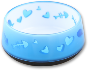 AFP Modern Cat - Cat Love Bowl Blauw - Duurzame Voer- en Drinkbak voor Katten