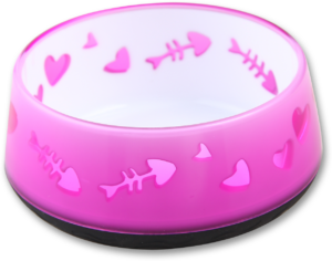 AFP Modern Cat - Cat Love Bowl Roze - Duurzame Voerbak voor Katten