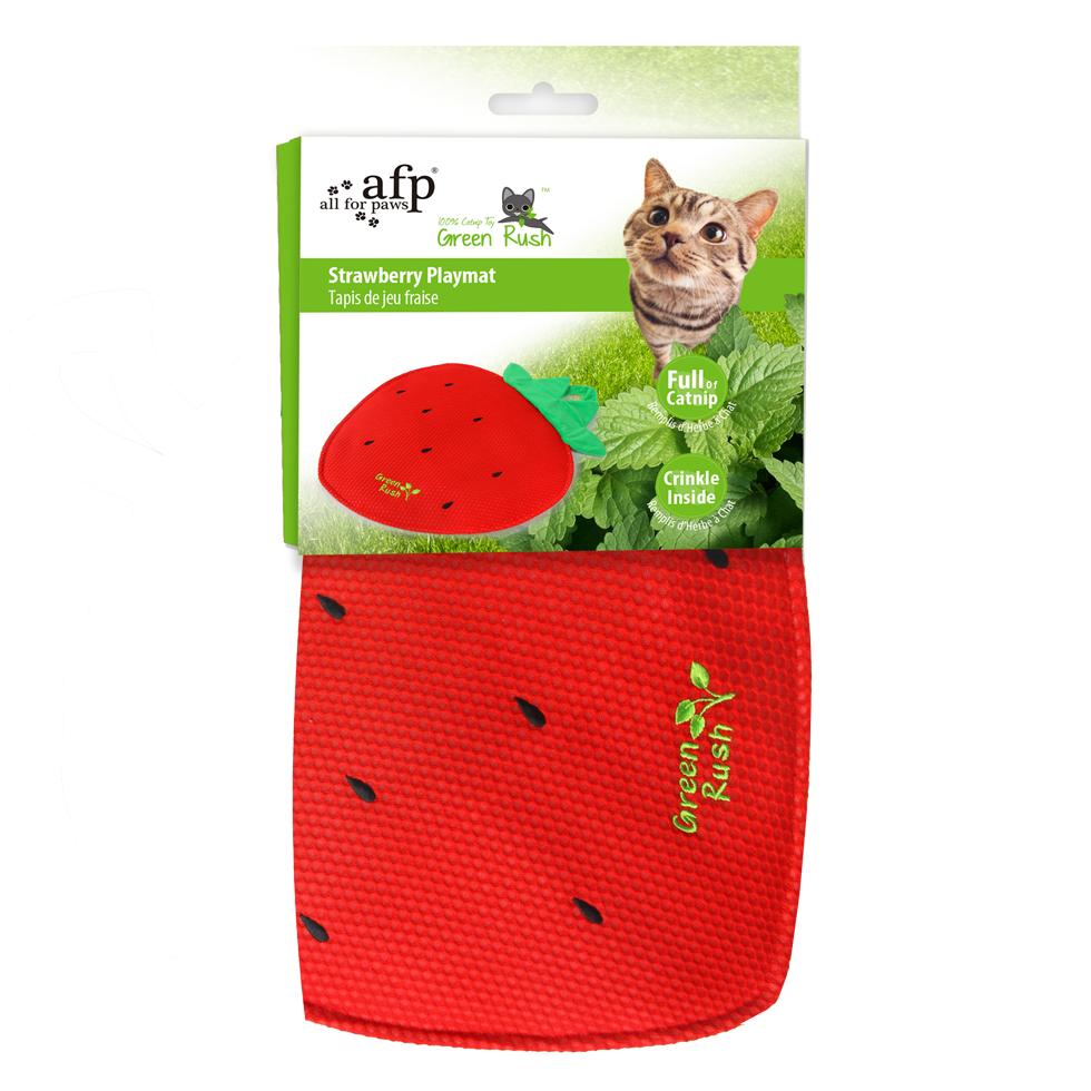 AFP Green Rush - Play Mat Aardbei voor katten met Catnip - afbeelding 1