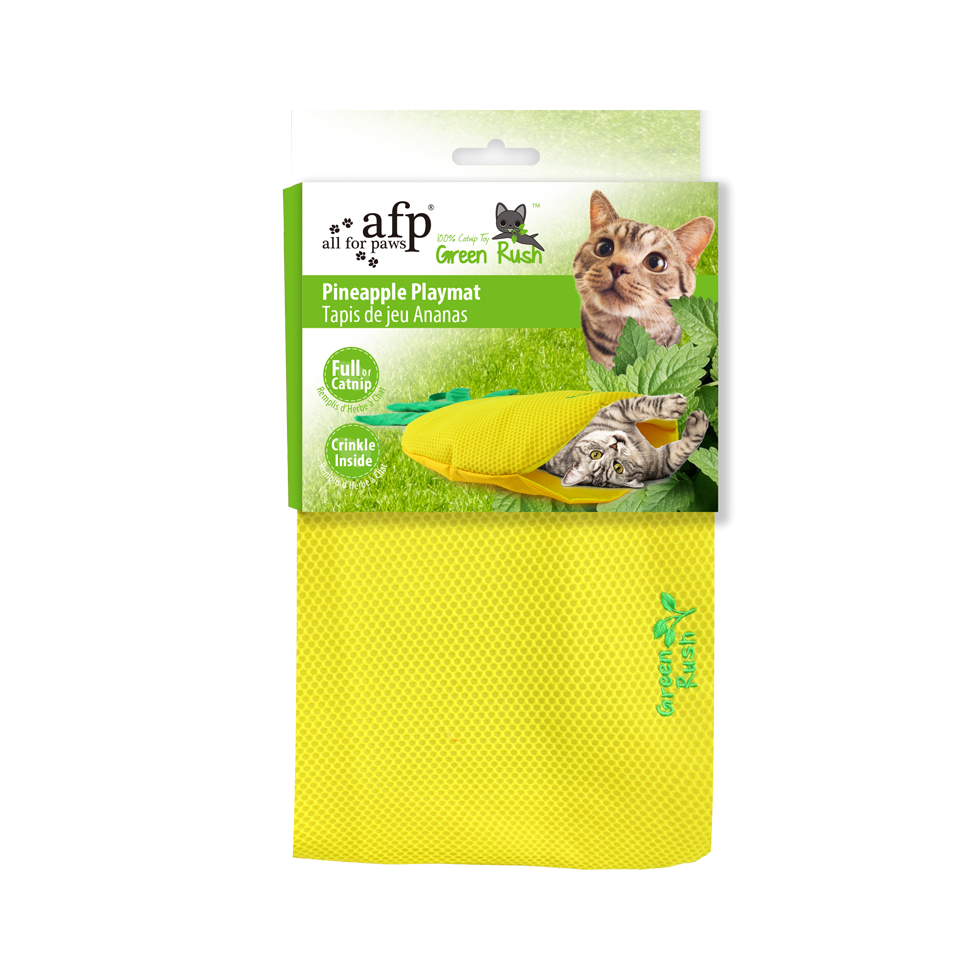 AFP Green Rush - Play Mat Ananas voor katten met Catnip - afbeelding 1