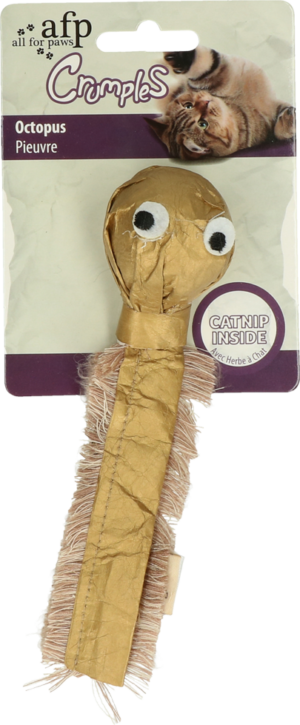 AFP Crumples - Octopus Kattenspeeltje van Papier