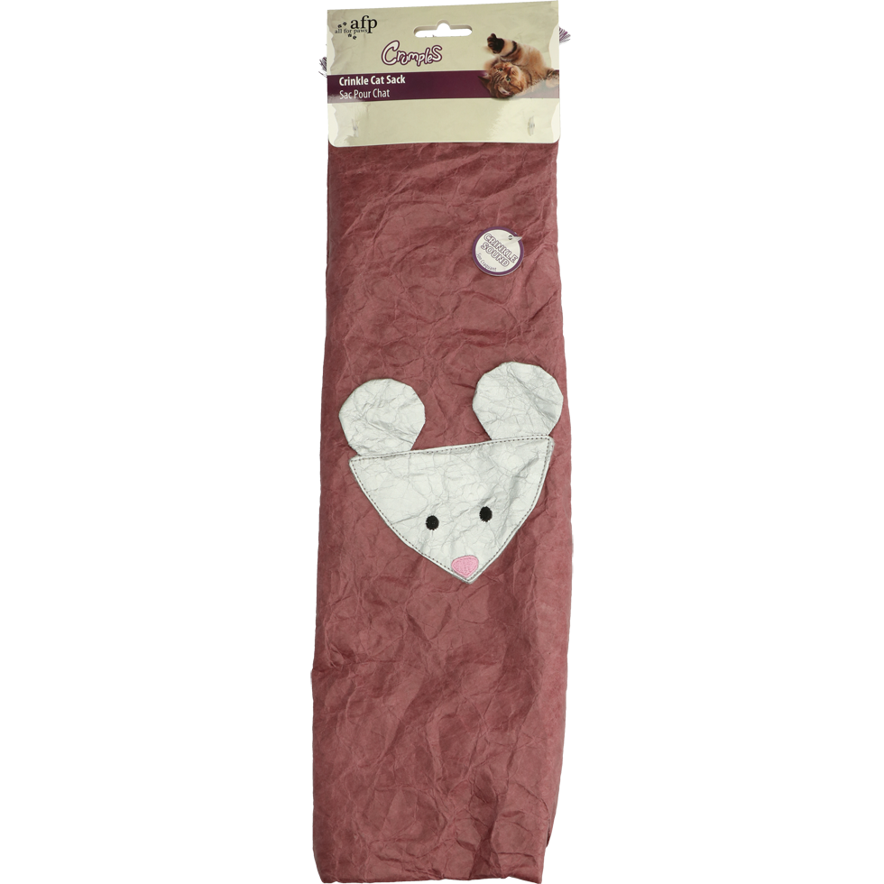 AFP Crumples - Crinkle Cat Sack Paars - Speelgoed voor Katten - afbeelding 1