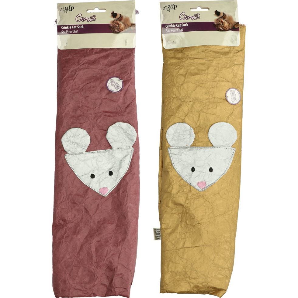 AFP Crumples - Crinkle Cat Sack Paars - Speelgoed voor Katten - afbeelding 2