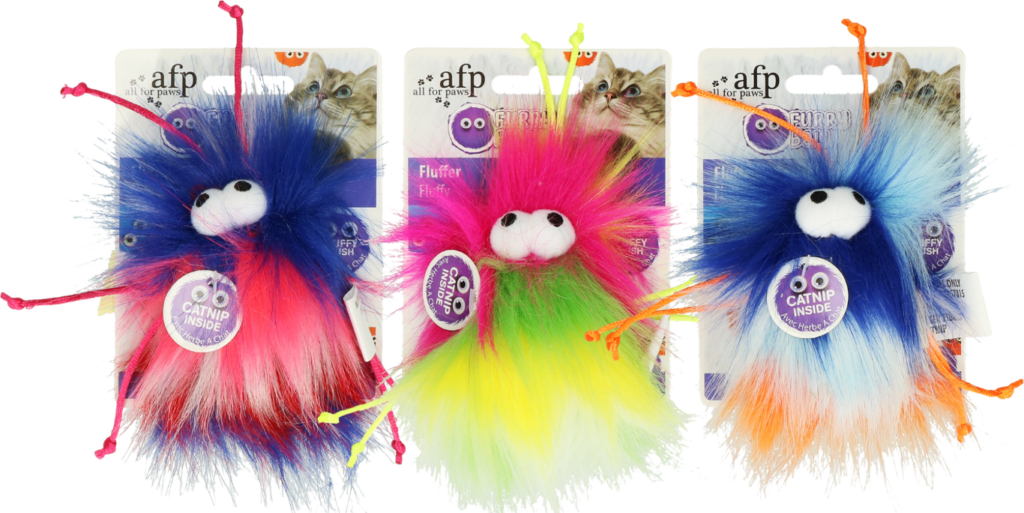AFP Furry Ball - Fluffer Roze - Speelgoed voor katten - afbeelding 2