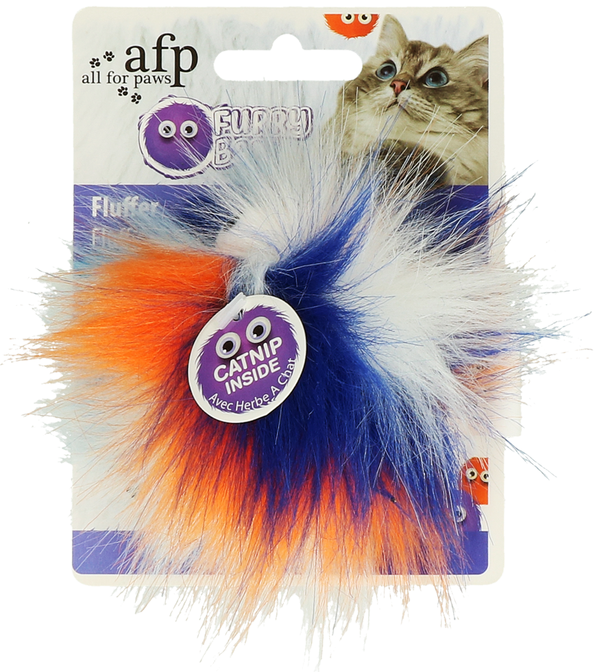 AFP Furry Ball - Fluffy Ball Oranje - 5 cm - afbeelding 1