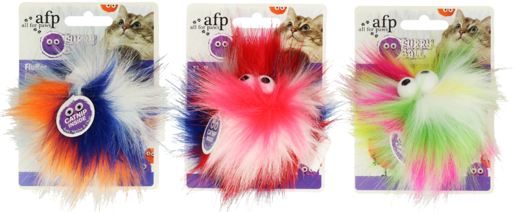 AFP Furry Ball - Fluffy Ball Oranje - 5 cm - afbeelding 2