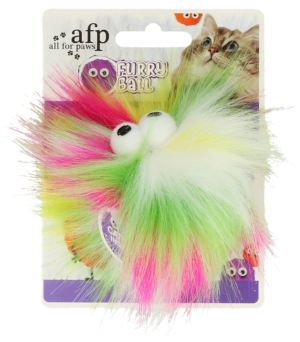 AFP Furry Ball - Fluffy Ball Geel - 5 cm