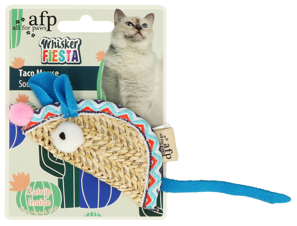 AFP Whisker Fiesta Taco Mouse - Kattenspeeltje met Catnip