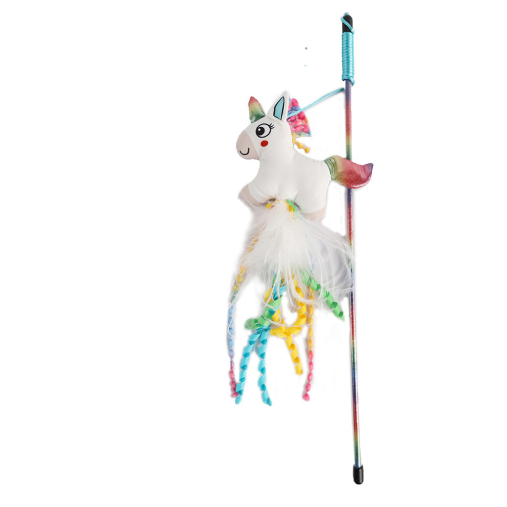 AFP Catoon Unicorn Wand - Kattenhengel met Catnip - afbeelding 2