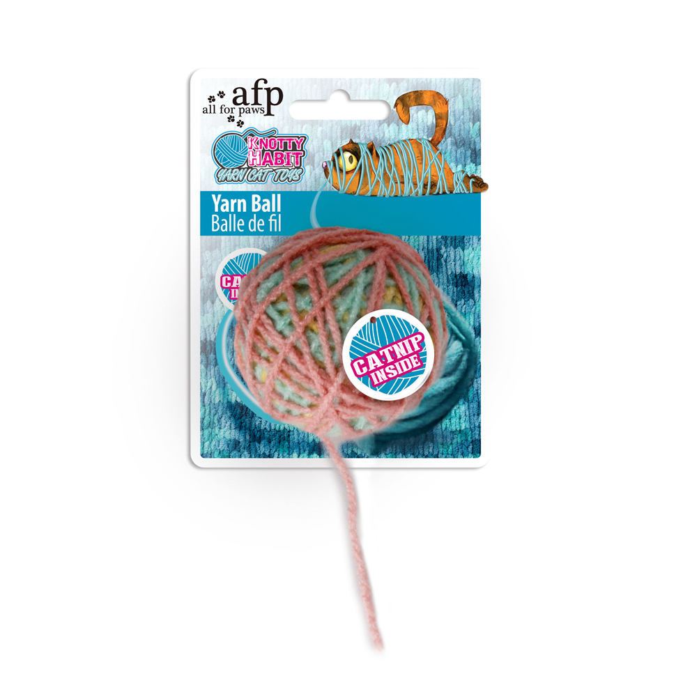 AFP Knotty Habit - Yarn Ball met Catnip, Ø 5,5 cm - afbeelding 1