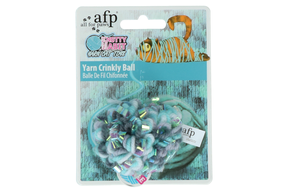 AFP Knotty Habit - Yarn Crinkly Ball - Speelbal met Catnip voor Katten - afbeelding 2