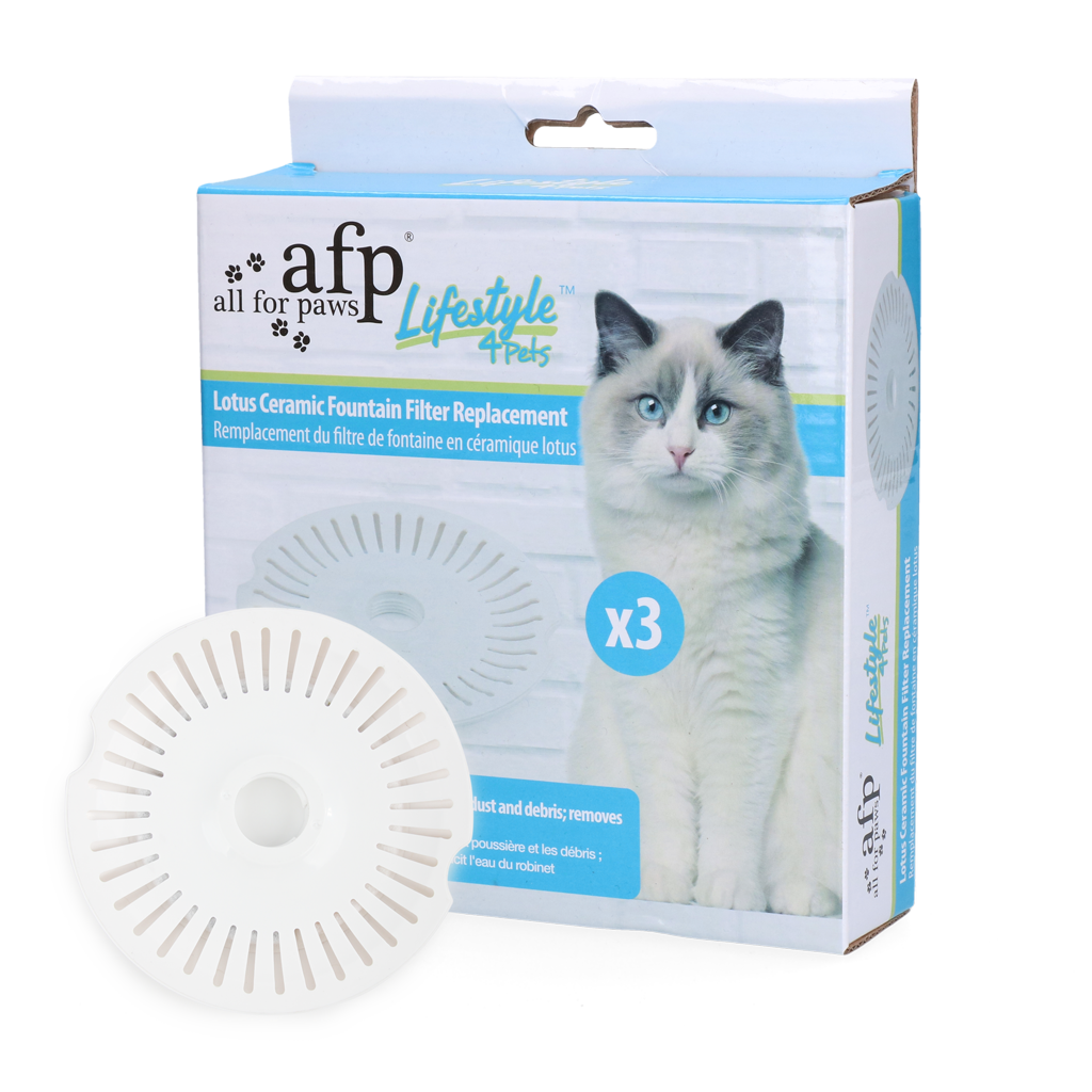 AFP Lotus Ceramic Fountain Filter Replacement 3 st - afbeelding 1