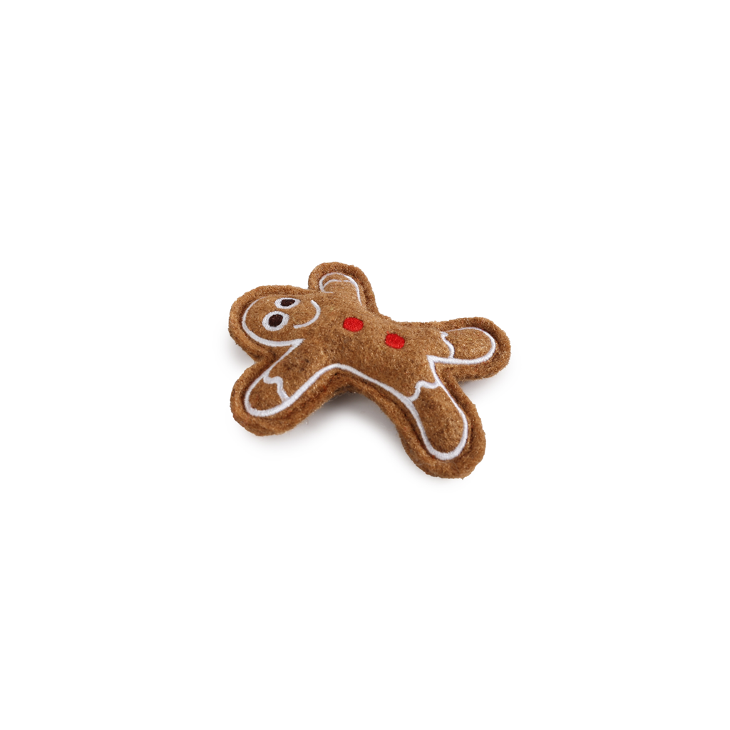 AFP Happy Holidays 2-Pack Peperkoekman & Vis - Speelgoed voor Katten - afbeelding 2