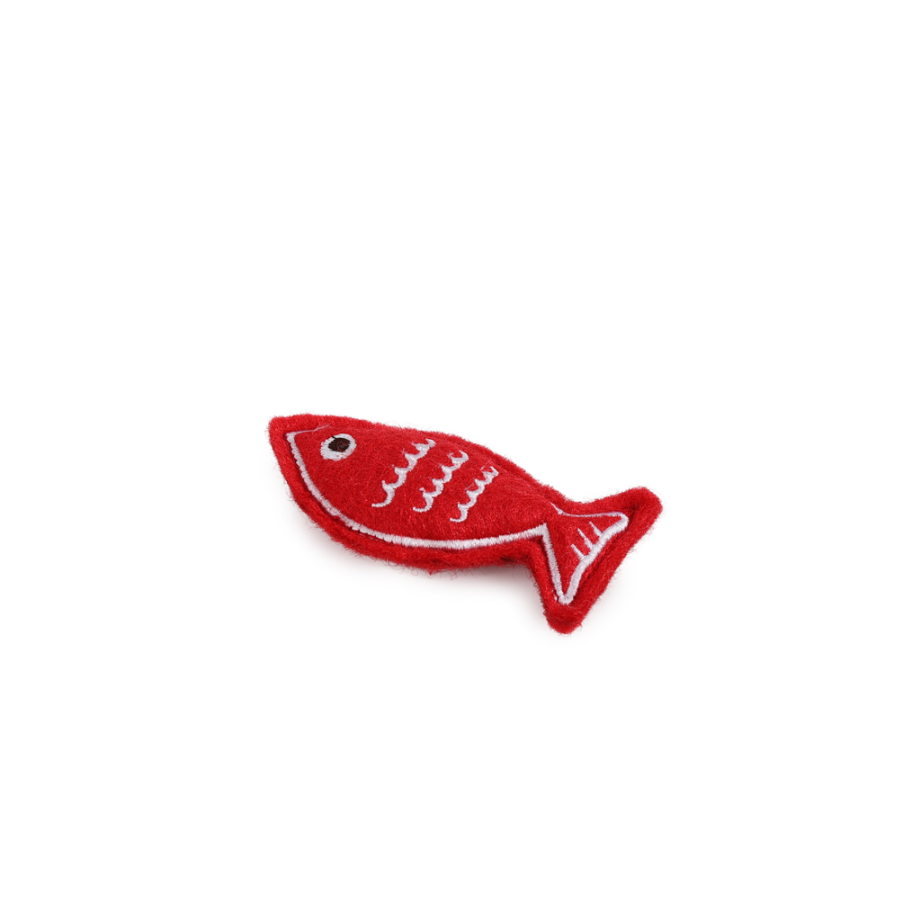 AFP Happy Holidays 2-Pack Peperkoekman & Vis - Speelgoed voor Katten - afbeelding 3