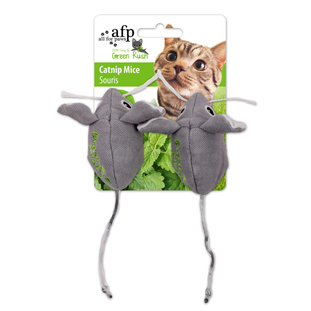 AFP Green Rush - Catnip Mice (2-Pack) - 7 cm