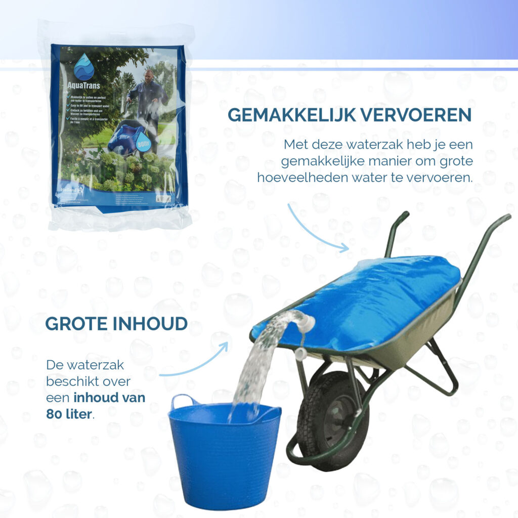 Hofman Animal Care AquaTrans Waterzak 80L - Voor eenvoudig watertransport - afbeelding 5