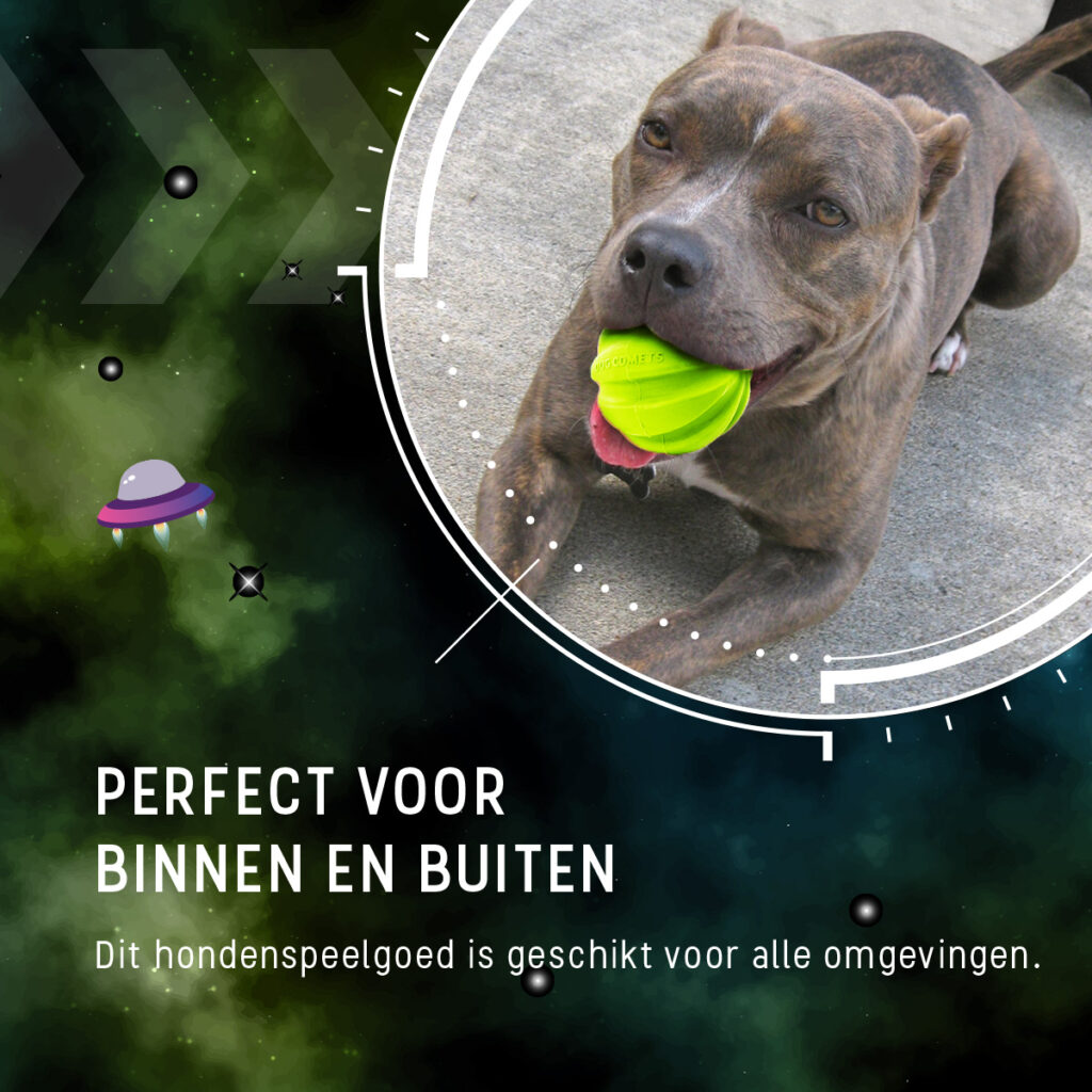 Dog Comets Hale Bopp Hondenbal met Touw Groen - afbeelding 6