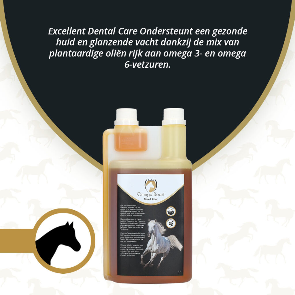 Excellent Horse Omega Boost 1 l - Ondersteuning voor huid en vacht - afbeelding 2