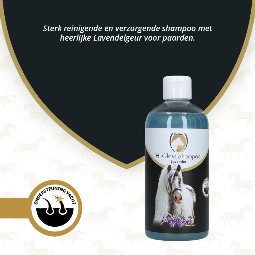 Excellent Horse Hi Gloss Shampoo Lavender 500 ml - Verzorgende Vachtverzorging - afbeelding 2