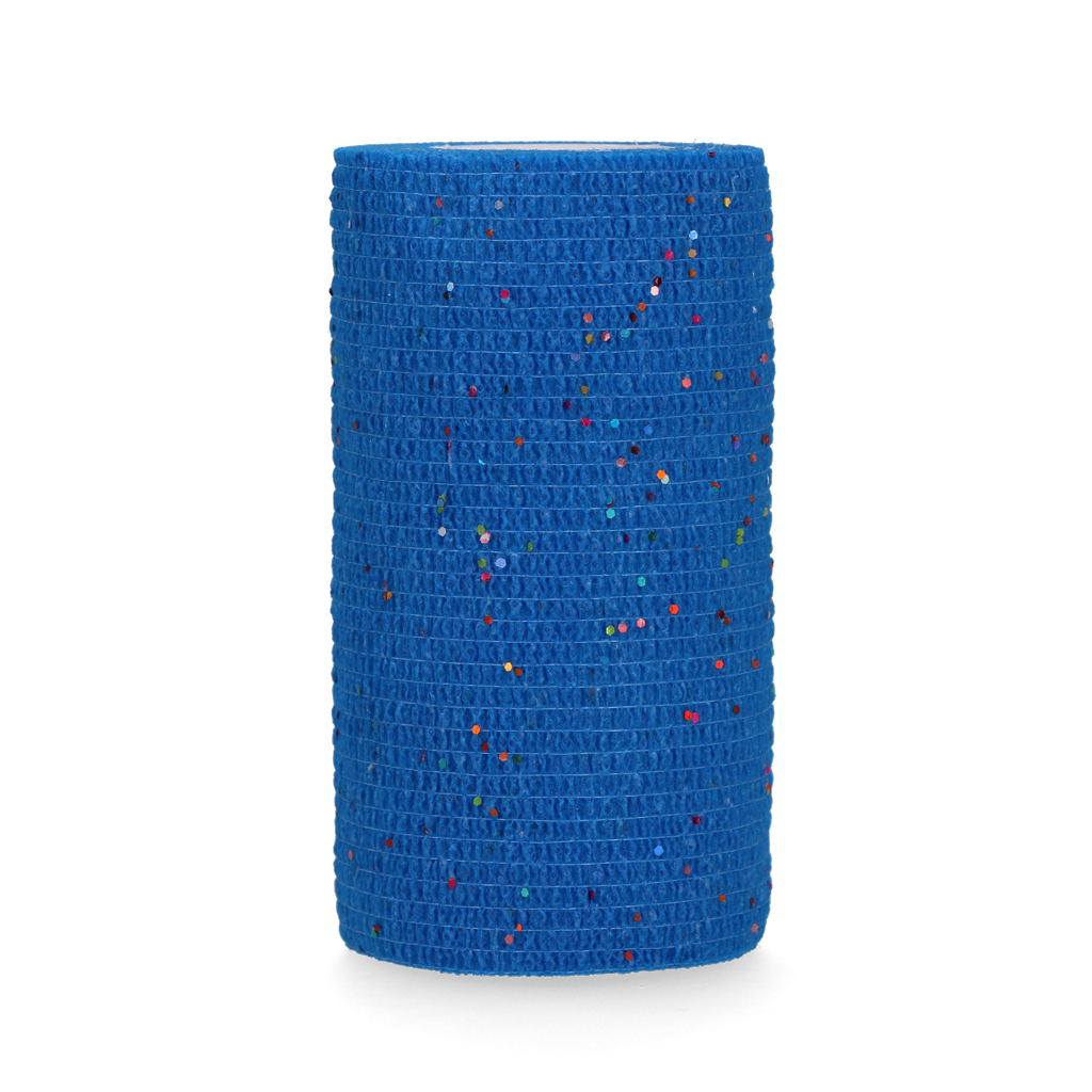 Excellent Animal Glitter Bandage Profi 10 cm - Blauw - afbeelding 1