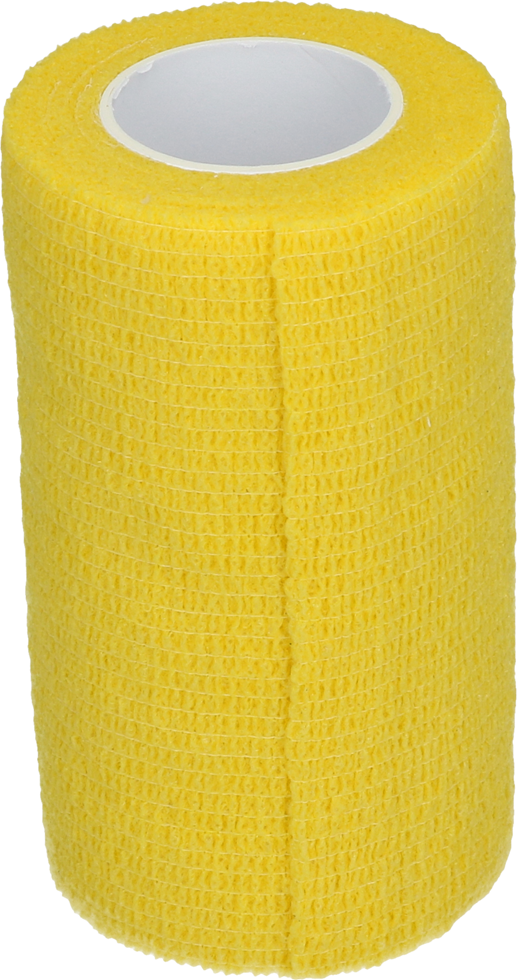 Excellent Bandage Animal Profi 10 cm Geel - Zelfklevende Bandage voor Dieren - afbeelding 1