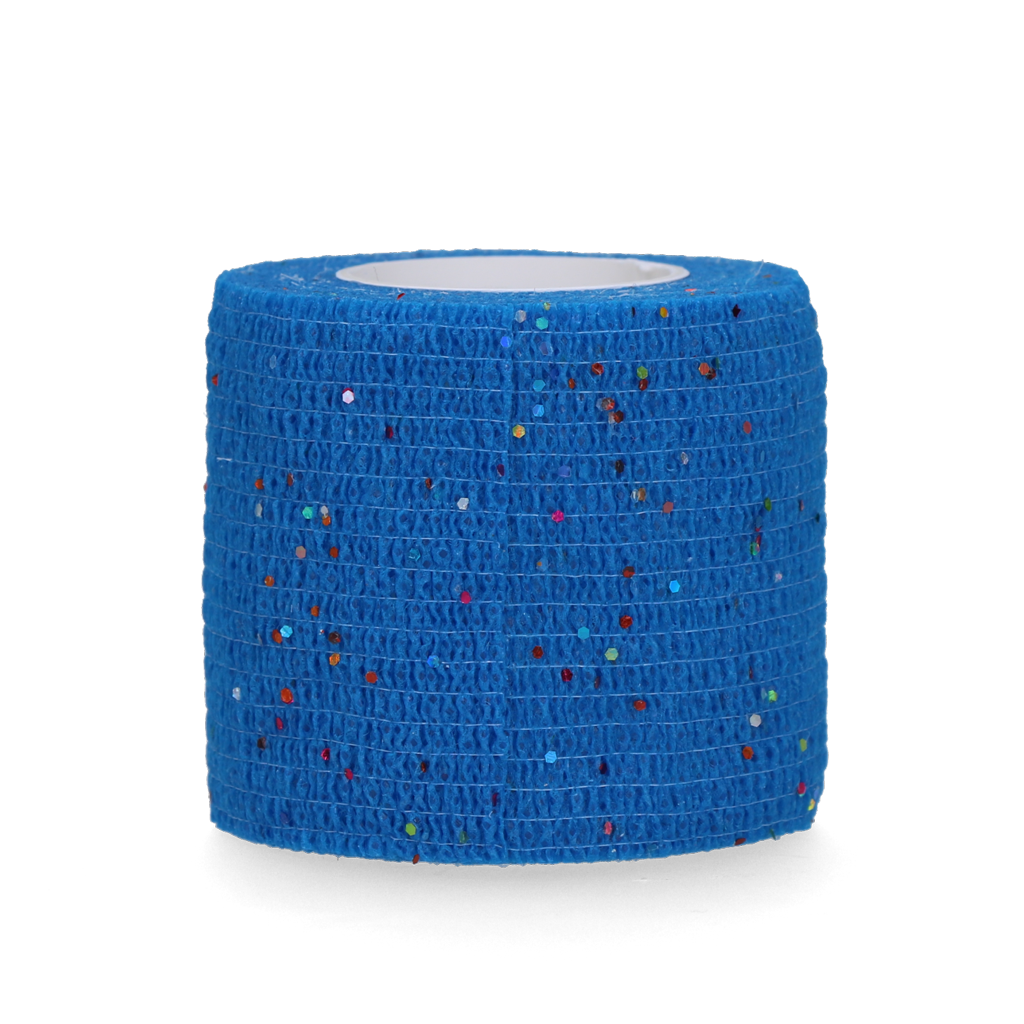 Excellent Animal Glitter Bandage Profi 5 cm - Blauw