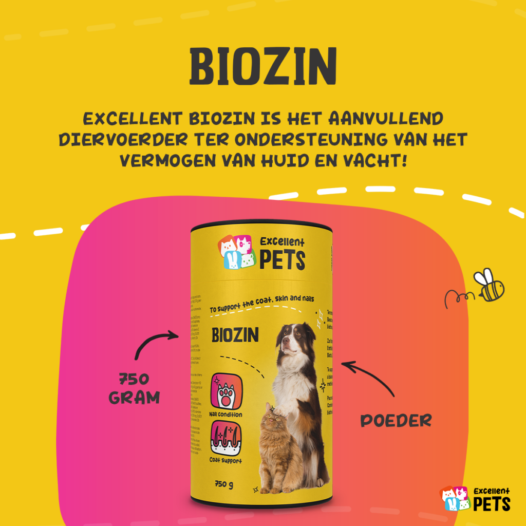 Excellent Pets Biozin 750 g - Supplement voor Honden en Katten - afbeelding 2