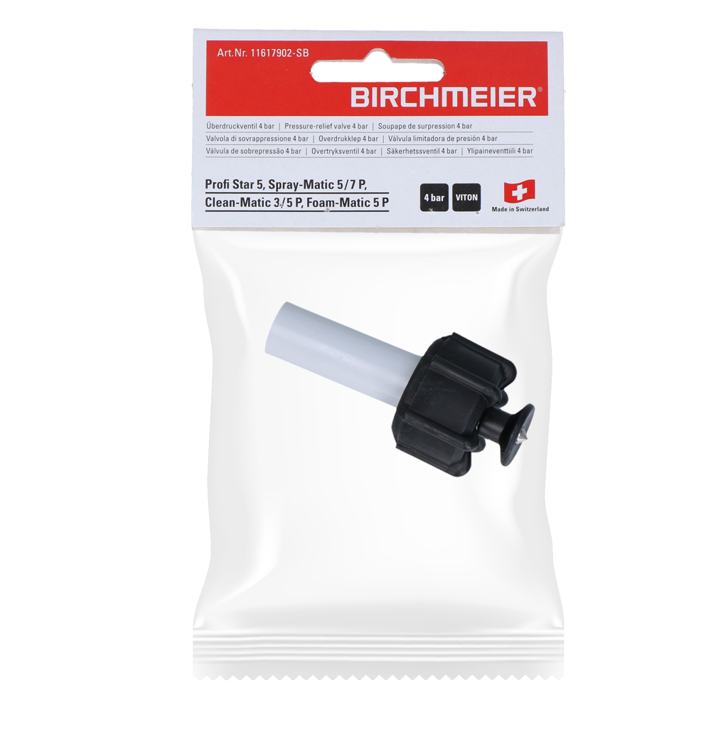 Birchmeier DR5 Veiligheidsventiel 4 bar voor Poedersprayer - afbeelding 1