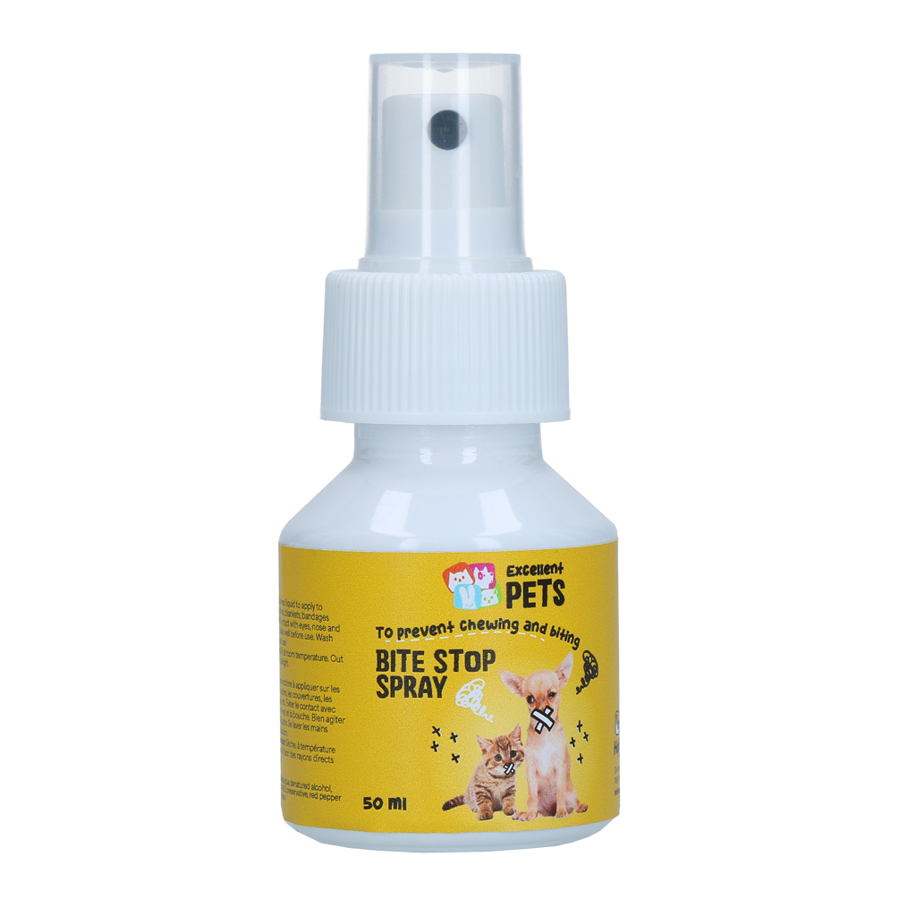 Excellent Pets Bite Stop Spray 50 ml - Anti-bijtspray voor honden en katten - afbeelding 1