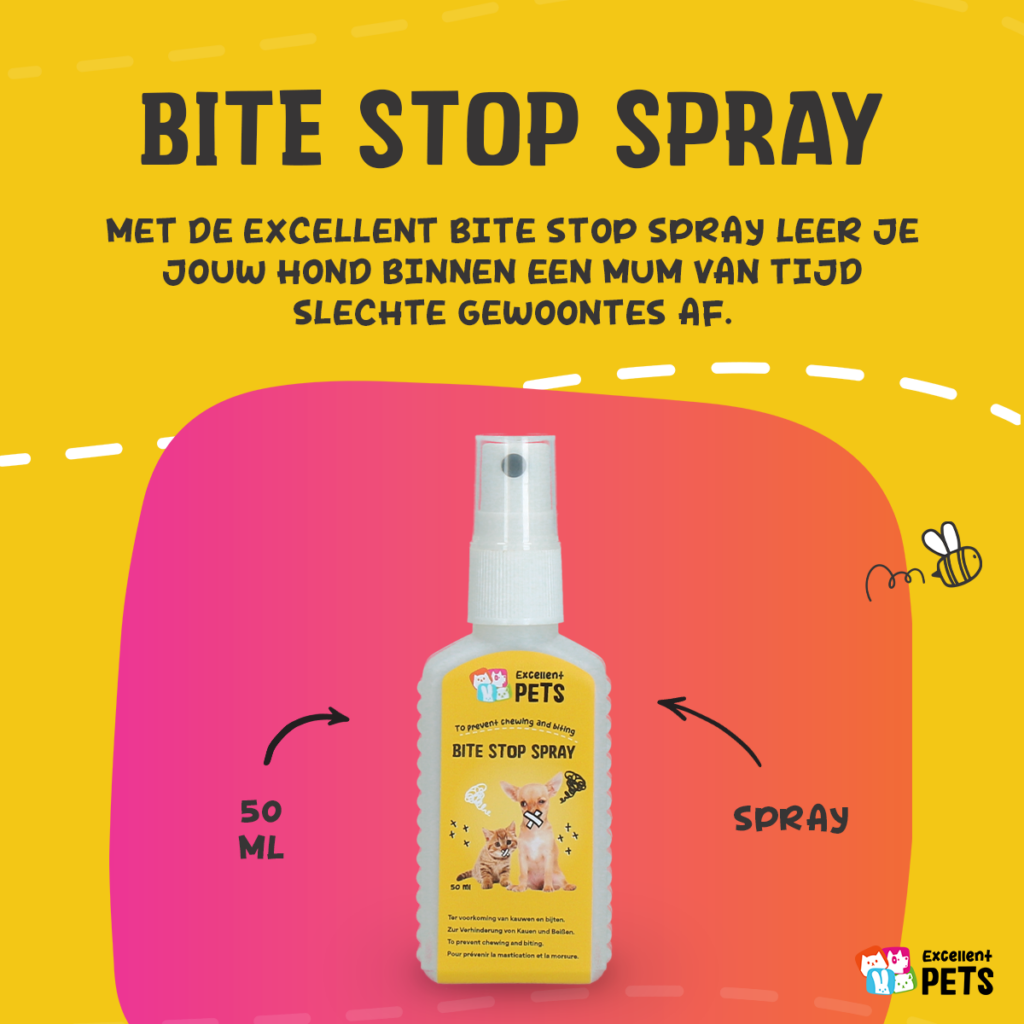 Excellent Pets Bite Stop Spray 50 ml - Anti-bijtspray voor honden en katten - afbeelding 3