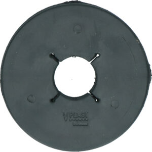 Bitschijf Paard 90 mm Zwart - Vplast