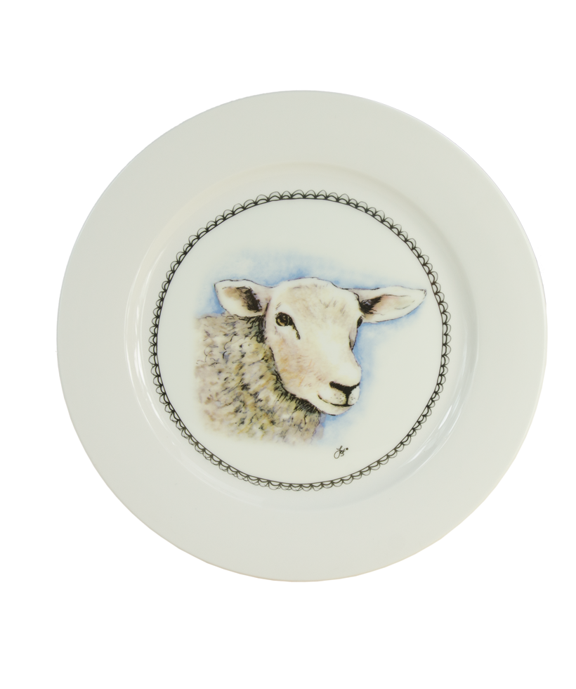 Boerenwinkel Ontbijtbord Schaap - Ø 21 cm