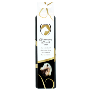 Excellent Horse Grooming Brush M Zwart - Borstel voor Vachtverzorging