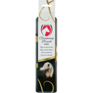 Excellent Horse Grooming Brush L Zwart - Borstel voor Vachtverzorging